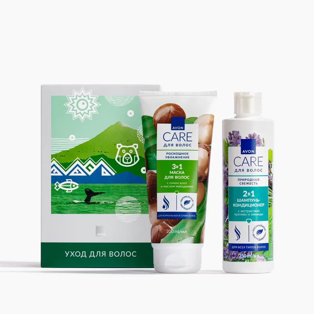 набор для ухода за волосами avon care